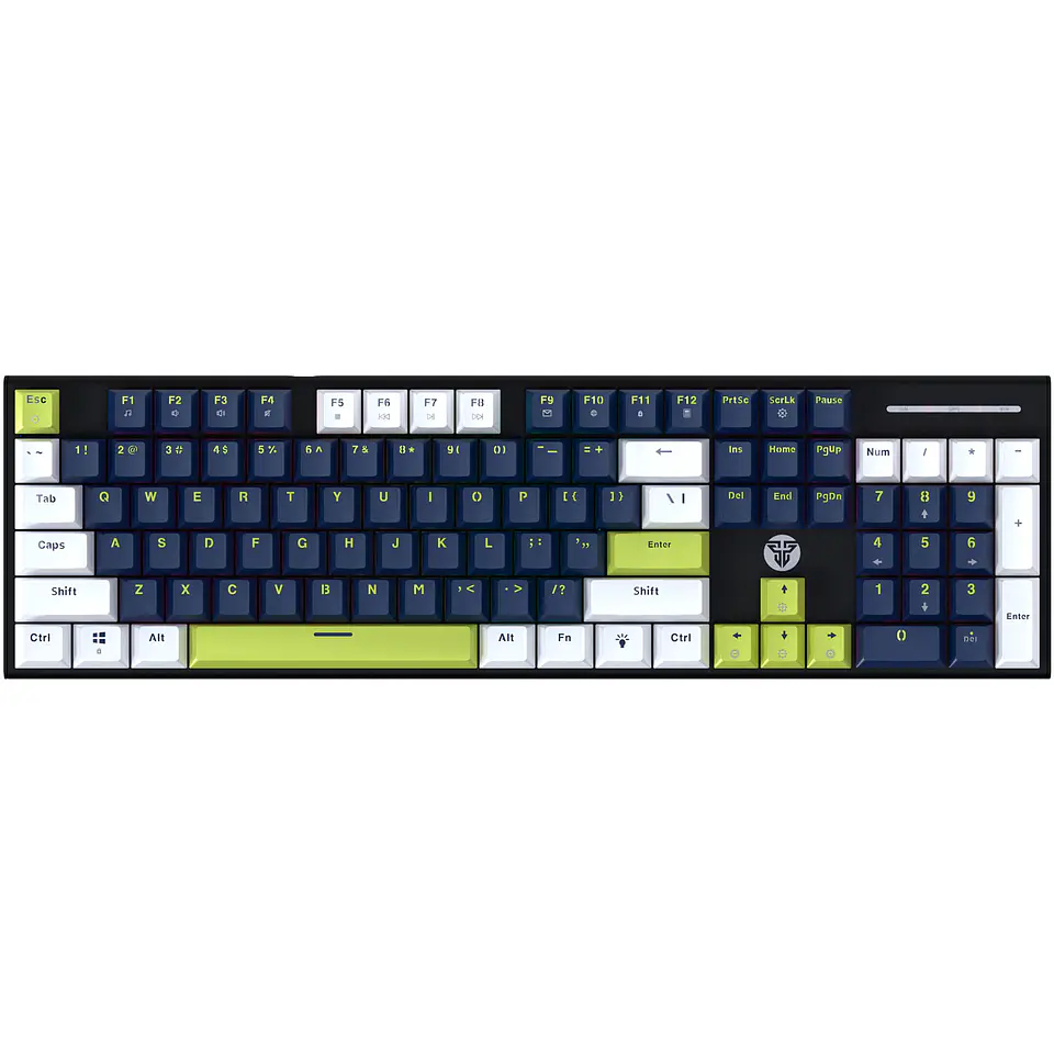 MK878s ATOM104S Mori Blue Teclado mecánico 100% Hot-Swappable Layout USA 1