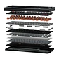 MK921 MAXFIT8 Black Teclado Mecánico Inalámbrico Hot-swappable 80% Layout USA - Miniatura 4