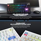 MK921 MAXFIT8 White Teclado Mecánico Inalámbrico Hot-swappable 80% Layout USA - Miniatura 11
