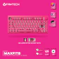 MK921 MAXFIT8 Rosie Pink Teclado Mecánico Inalámbrico Hot-swappable 80% Layout USA - Miniatura 16