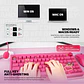 MK921 MAXFIT8 Rosie Pink Teclado Mecánico Inalámbrico Hot-swappable 80% Layout USA - Miniatura 8