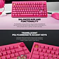 MK921 MAXFIT8 Rosie Pink Teclado Mecánico Inalámbrico Hot-swappable 80% Layout USA - Miniatura 11