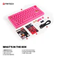 MK921 MAXFIT8 Rosie Pink Teclado Mecánico Inalámbrico Hot-swappable 80% Layout USA - Miniatura 14
