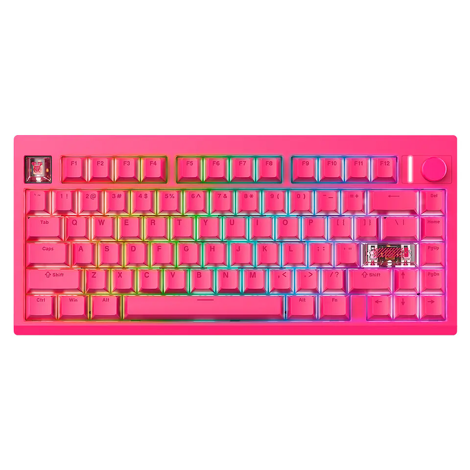 MK921 MAXFIT8 Rosie Pink Teclado Mecánico Inalámbrico Hot-swappable 80% Layout USA 1