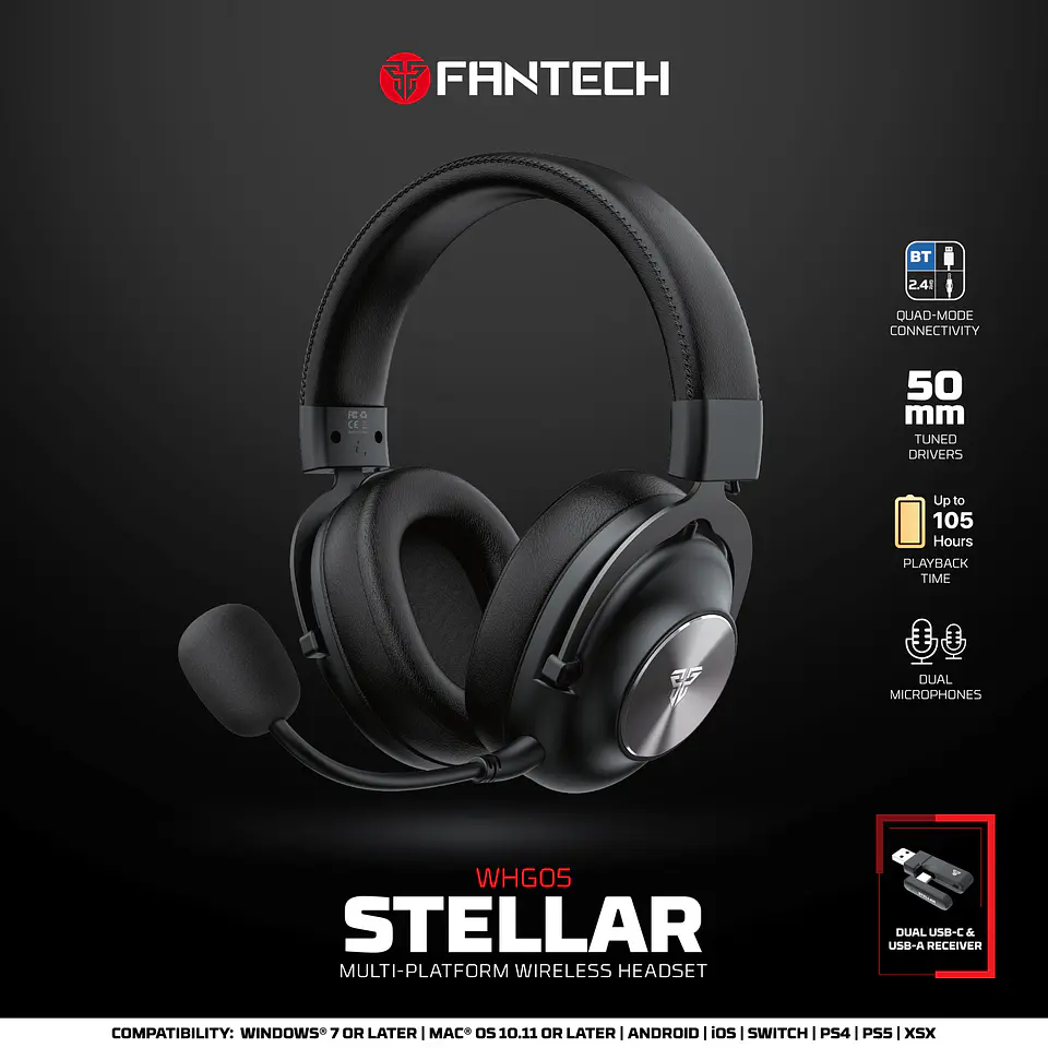 WHG05 STELLAR Black Audífonos Inalámbricos Multiplataforma 20
