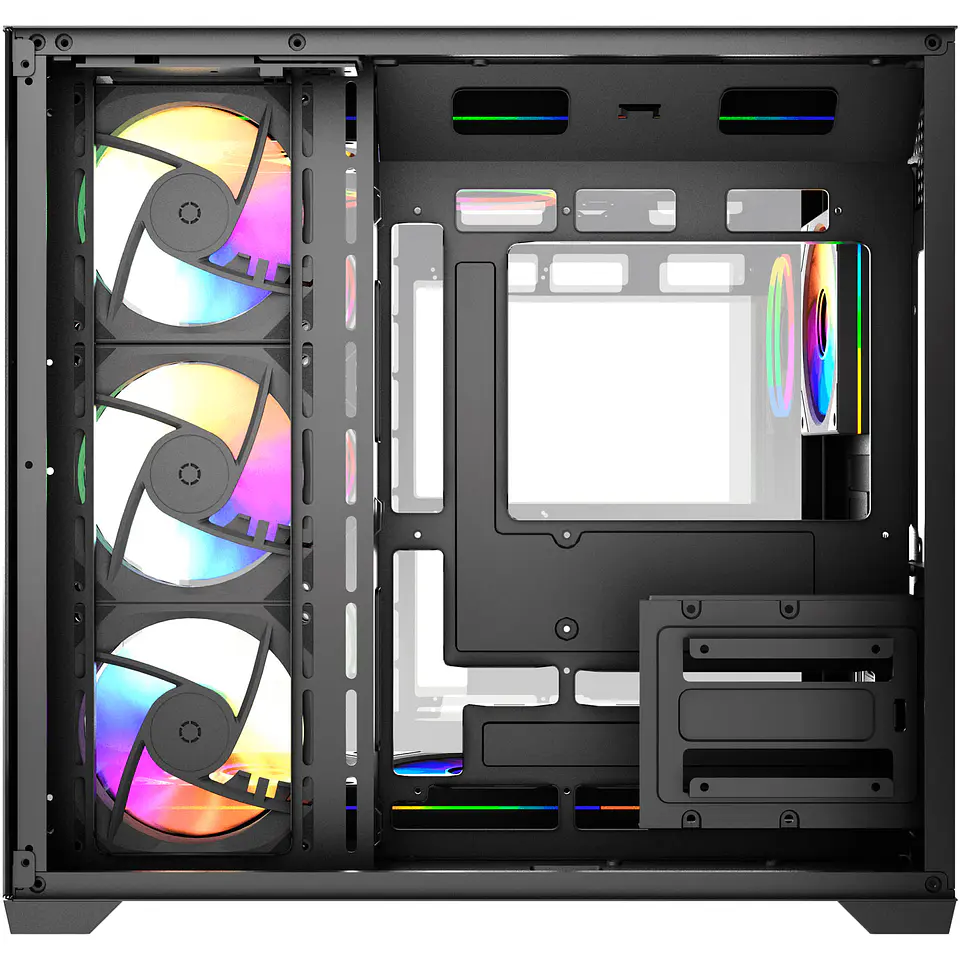 CG85X LUMINA X Black Gabinete Pecera con 6 Ventiladores Infinite aRGB 7