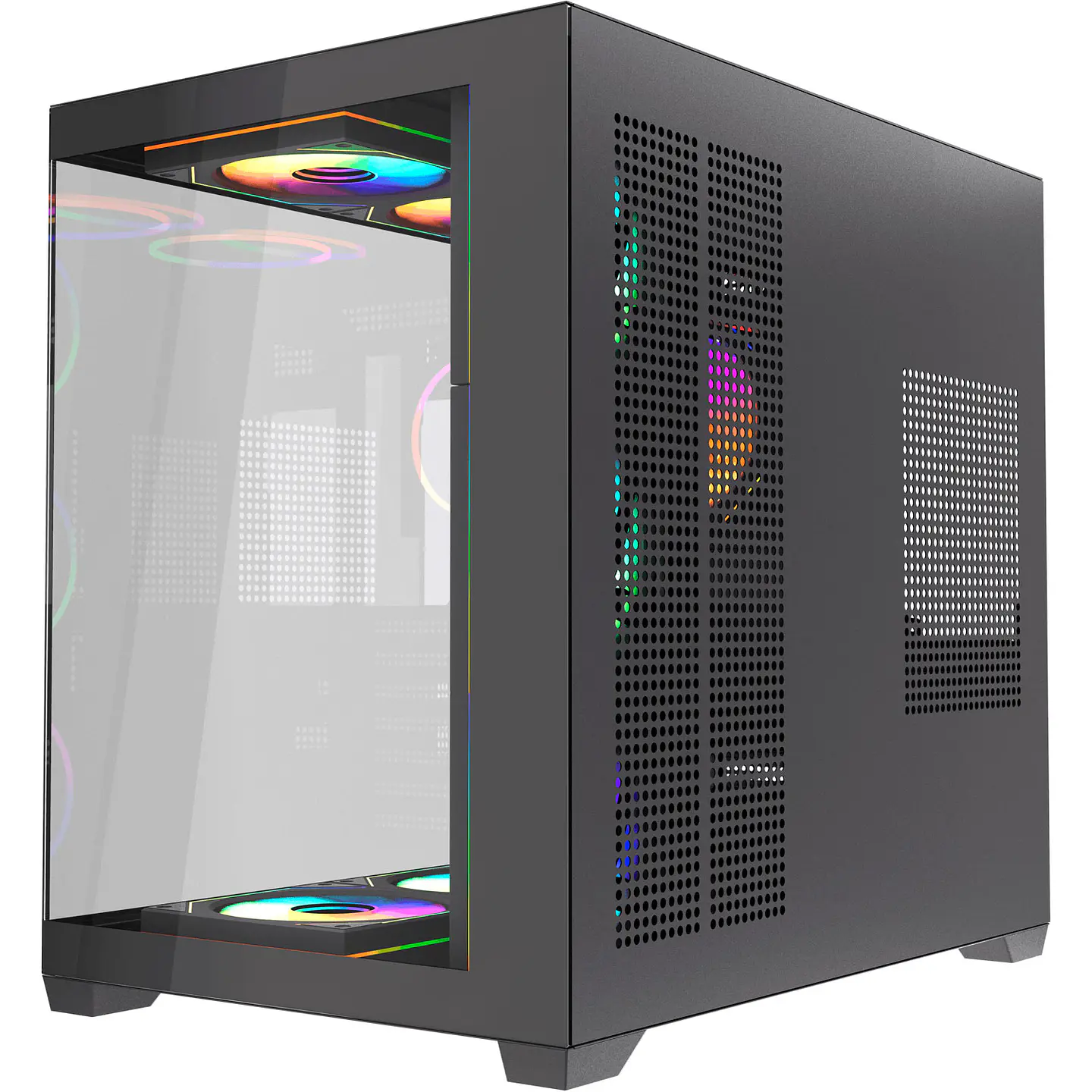 CG85X LUMINA X Black Gabinete Pecera con 6 Ventiladores Infinite aRGB 5