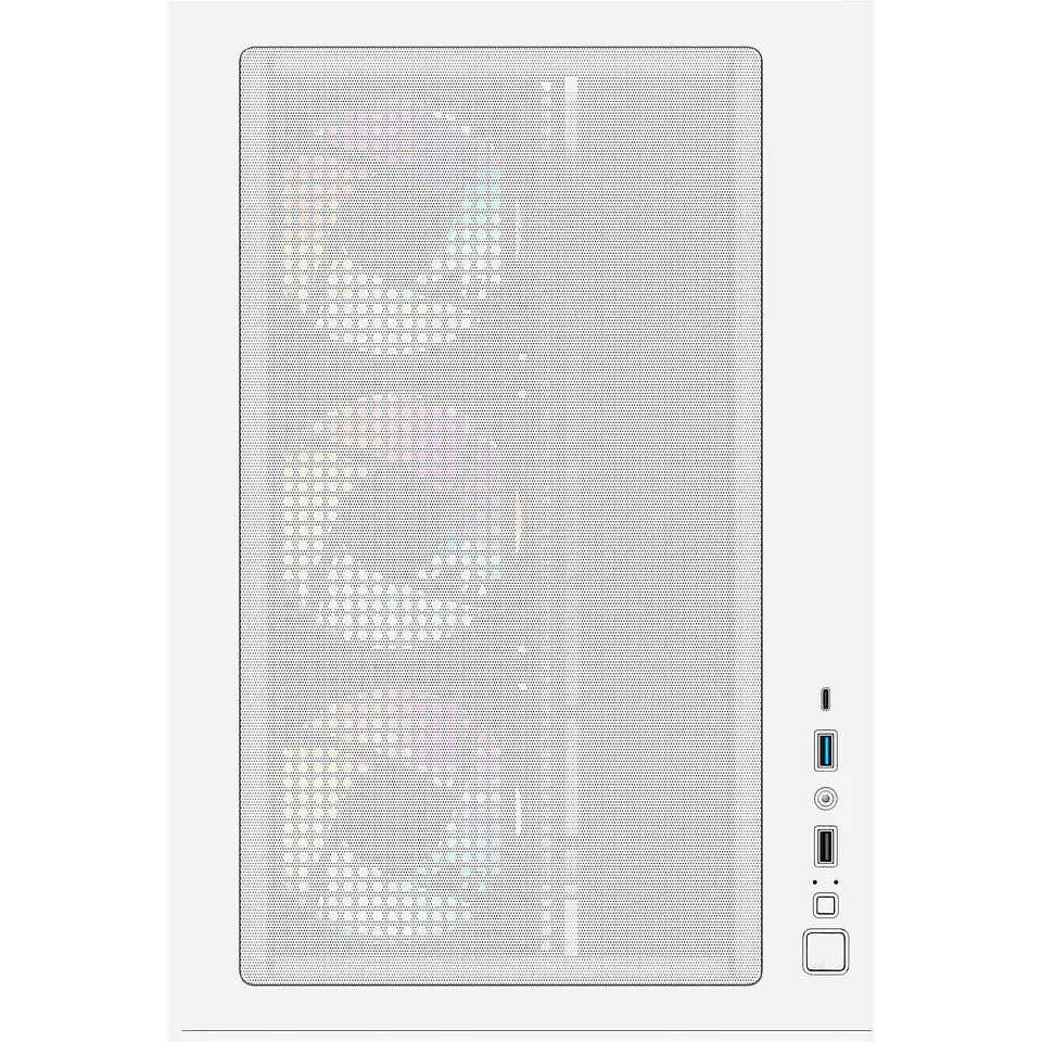 CG85X LUMINA X White Gabinete Pecera con 6 Ventiladores Infinite aRGB 10