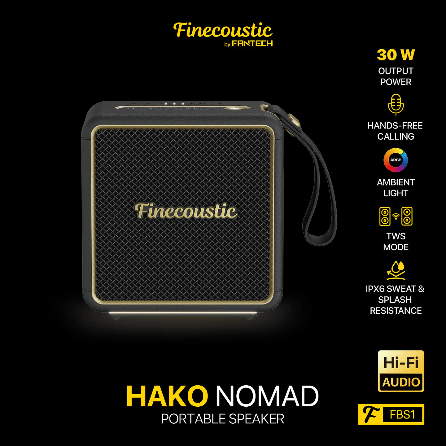 FBS1 HAKO NOMAD Parlante Inalámbrico 30W TWS 14