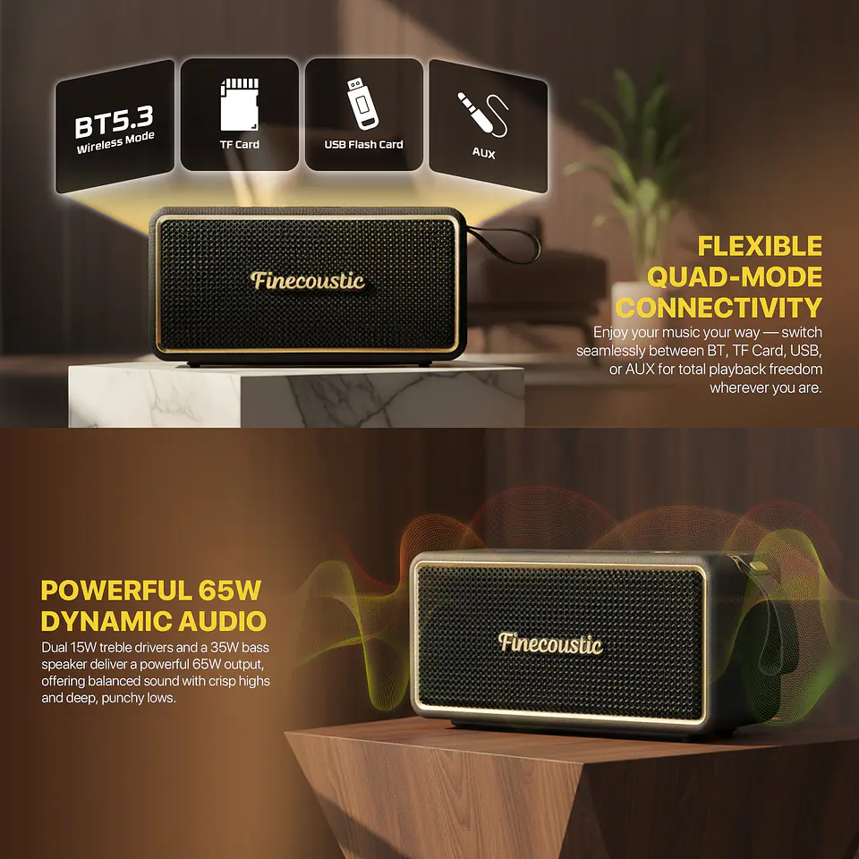 FBS2 HAKO NOMAD L Black Parlante Inalámbrico 65W TWS 7