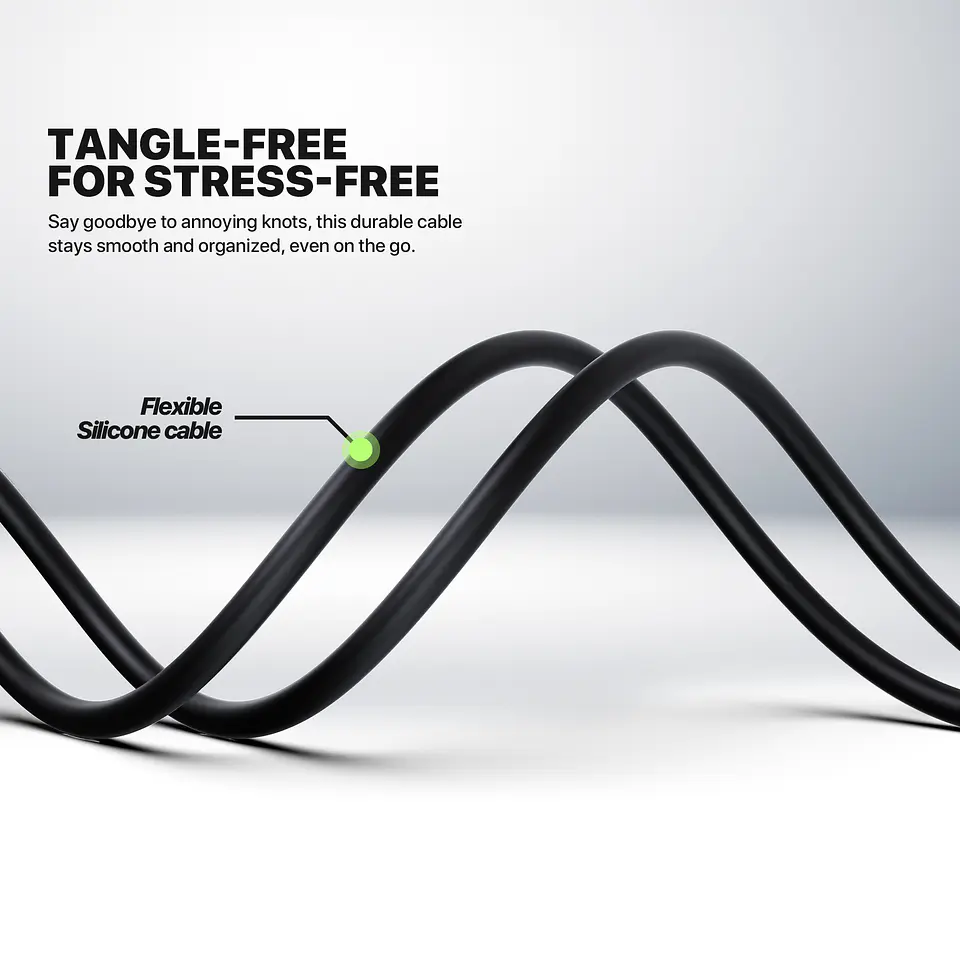 VL2AL VibeLink Black Cable USB A a Lightning 7