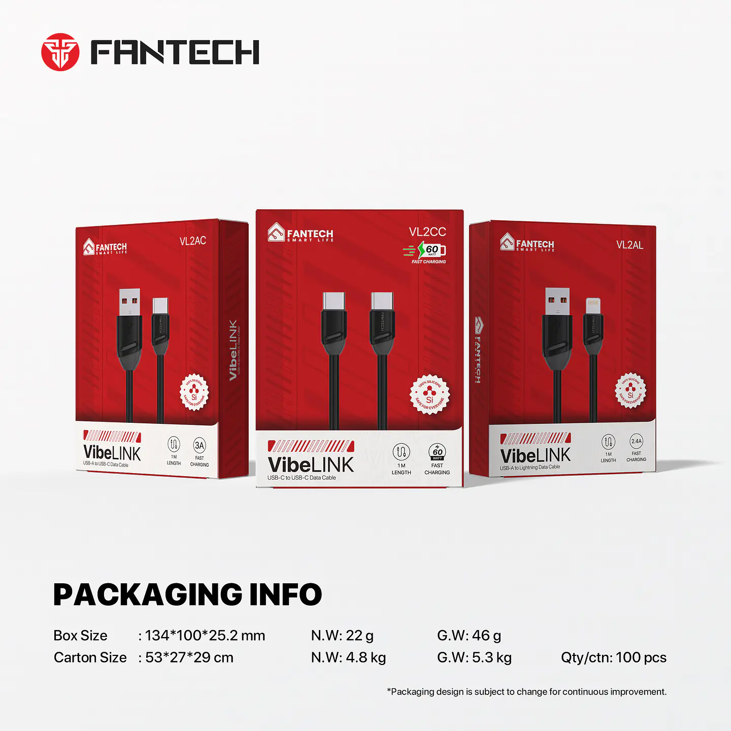 VL2AL VibeLink Black Cable USB A a Lightning 15