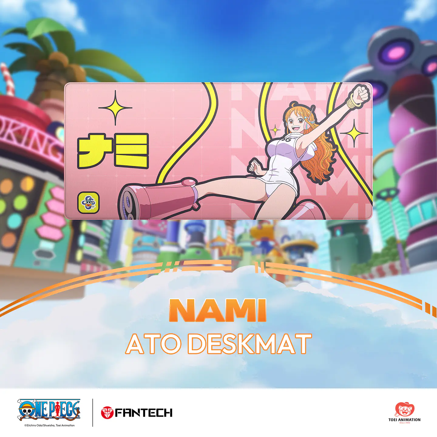MP905 ATO ONE PIECE Nami Mousepad Deskmat Talla XL 6