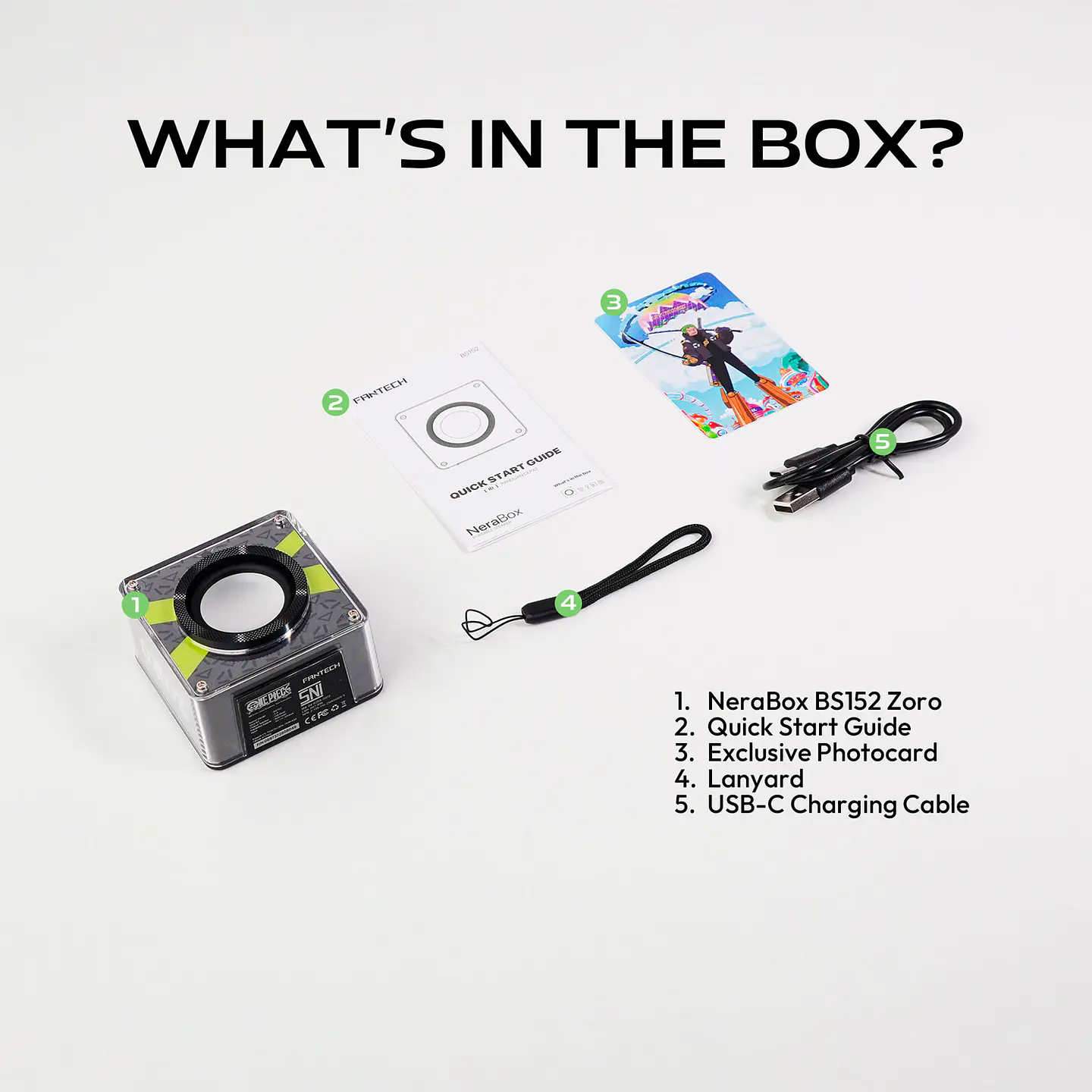 BS152 NeraBox ONE PIECE Zoro Parlante Inalámbrico 5W 24