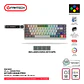MK922 ATOM HE68 PRO SuperMaxfit Teclado inalámbrico Magnético 60% 8.000 Hz Layout USA - Miniatura 1