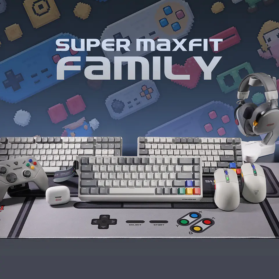 MK922 ATOM HE68 PRO SuperMaxfit Teclado inalámbrico Magnético 60% 8.000 Hz Layout USA 2