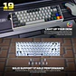 MK922 ATOM HE68 PRO SuperMaxfit Teclado inalámbrico Magnético 60% 8.000 Hz Layout USA - Miniatura 6