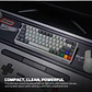 MK922 ATOM HE68 PRO SuperMaxfit Teclado inalámbrico Magnético 60% 8.000 Hz Layout USA - Miniatura 8