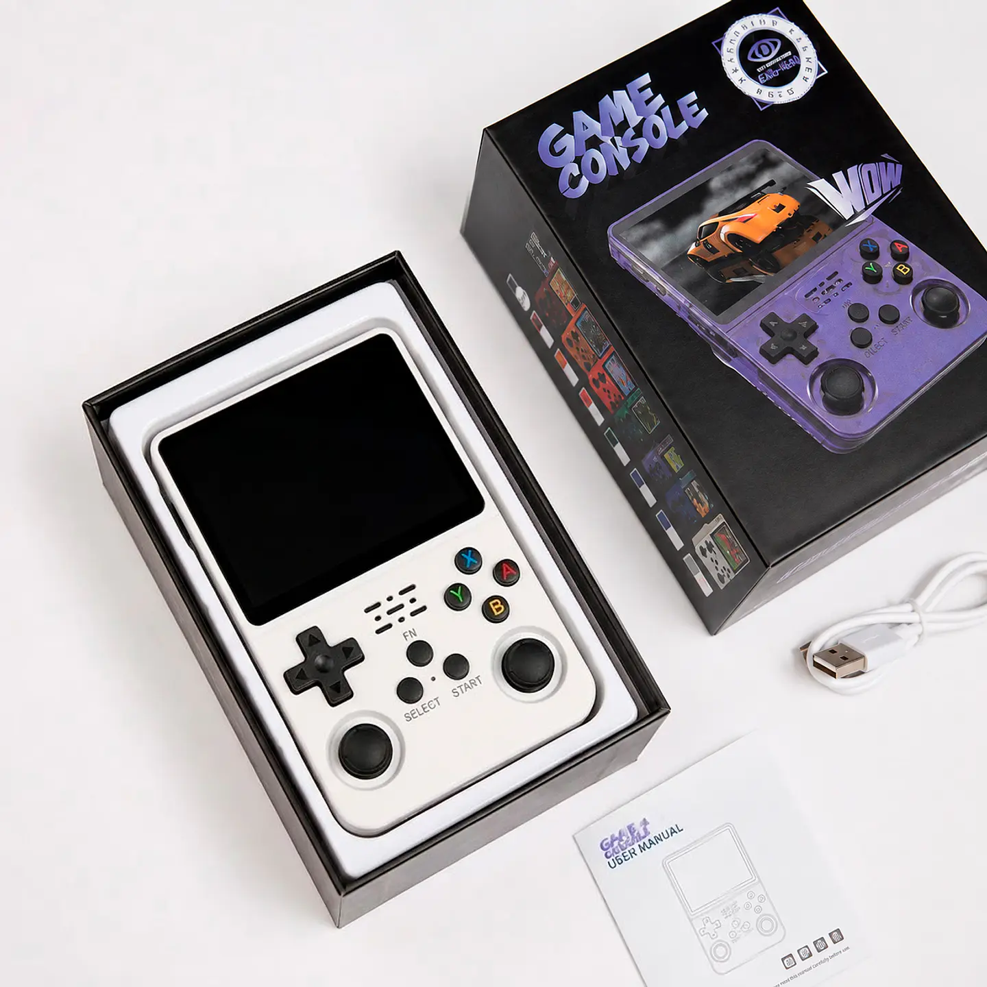 Consola Portátil Retro R36S White Open Source | Juegos Clásicos y 64GB 3