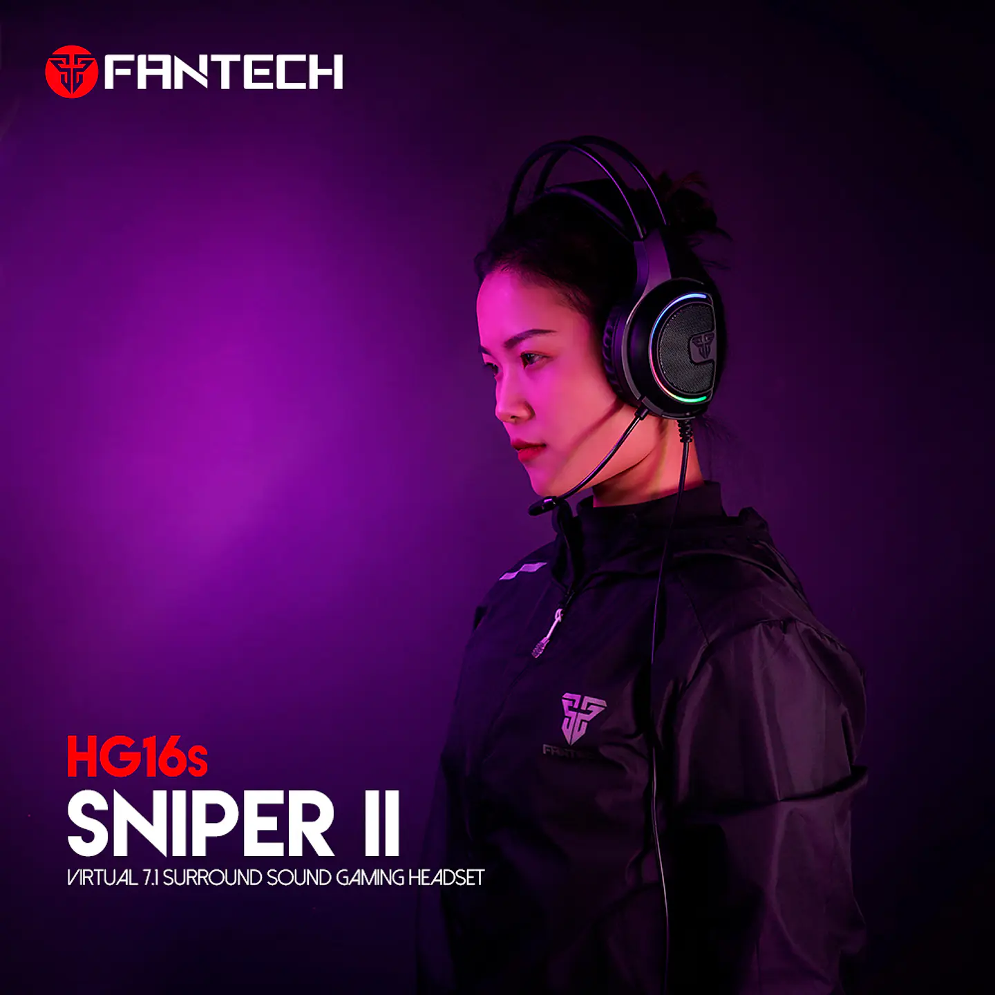 HG16s SNIPER Black Audífonos USB 7.1 Virtual 12