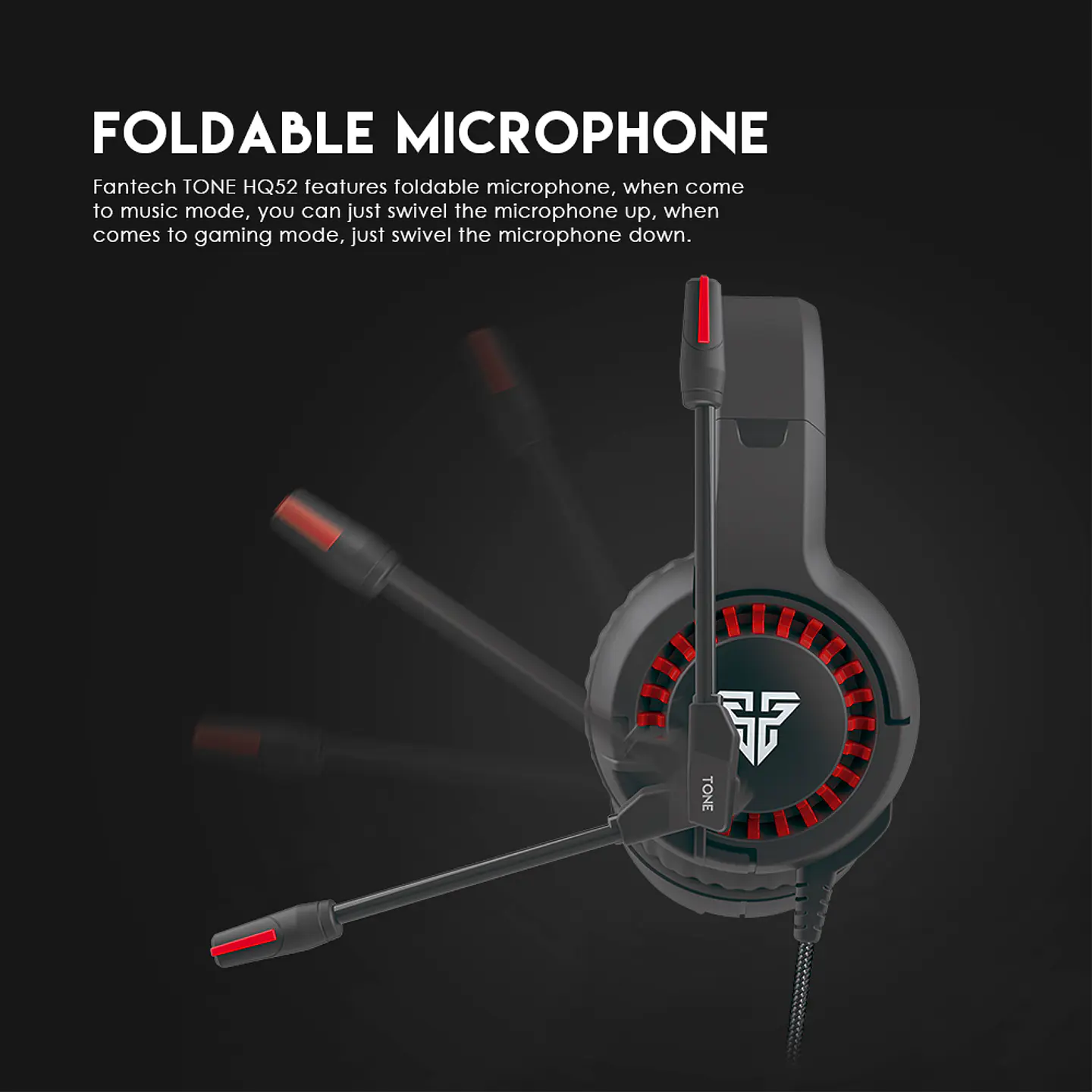 HQ52 TONE Black Audífonos PC 4