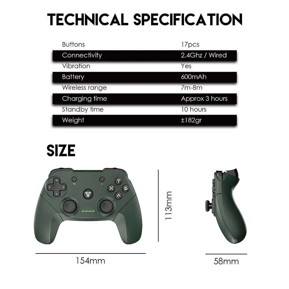 Revolver WGP12 Wireless Green Control inalámbrico 8