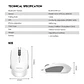 W190 Black Mouse Inalámbrico Bluetooth Oficina - Miniatura 6
