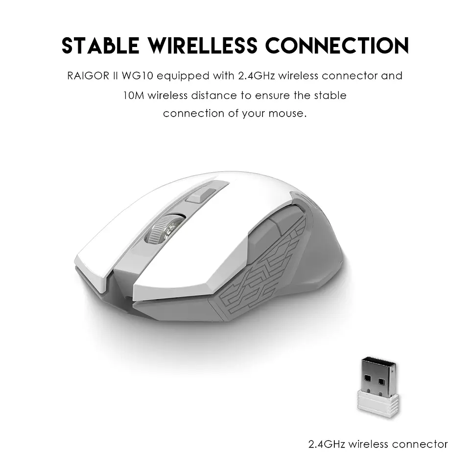 WG10 RAIGOR II Space Mouse Inalámbrico 2.000 DPI 2