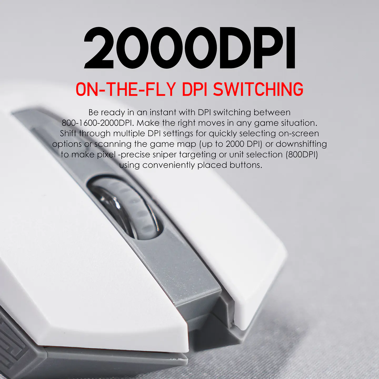 WG10 RAIGOR II Space Mouse Inalámbrico 2.000 DPI 7