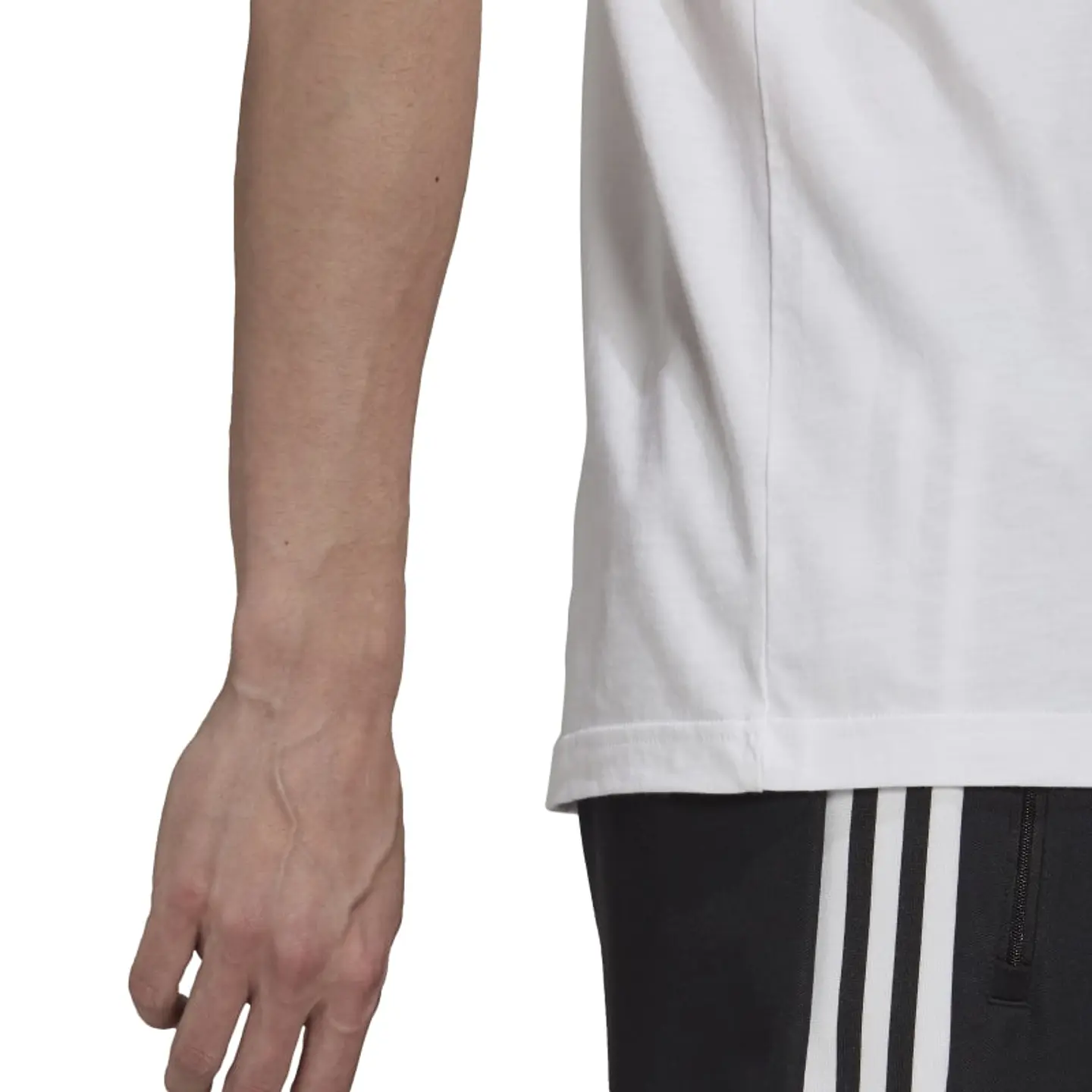 Polera Hombre Blanca Adidas H35497 5