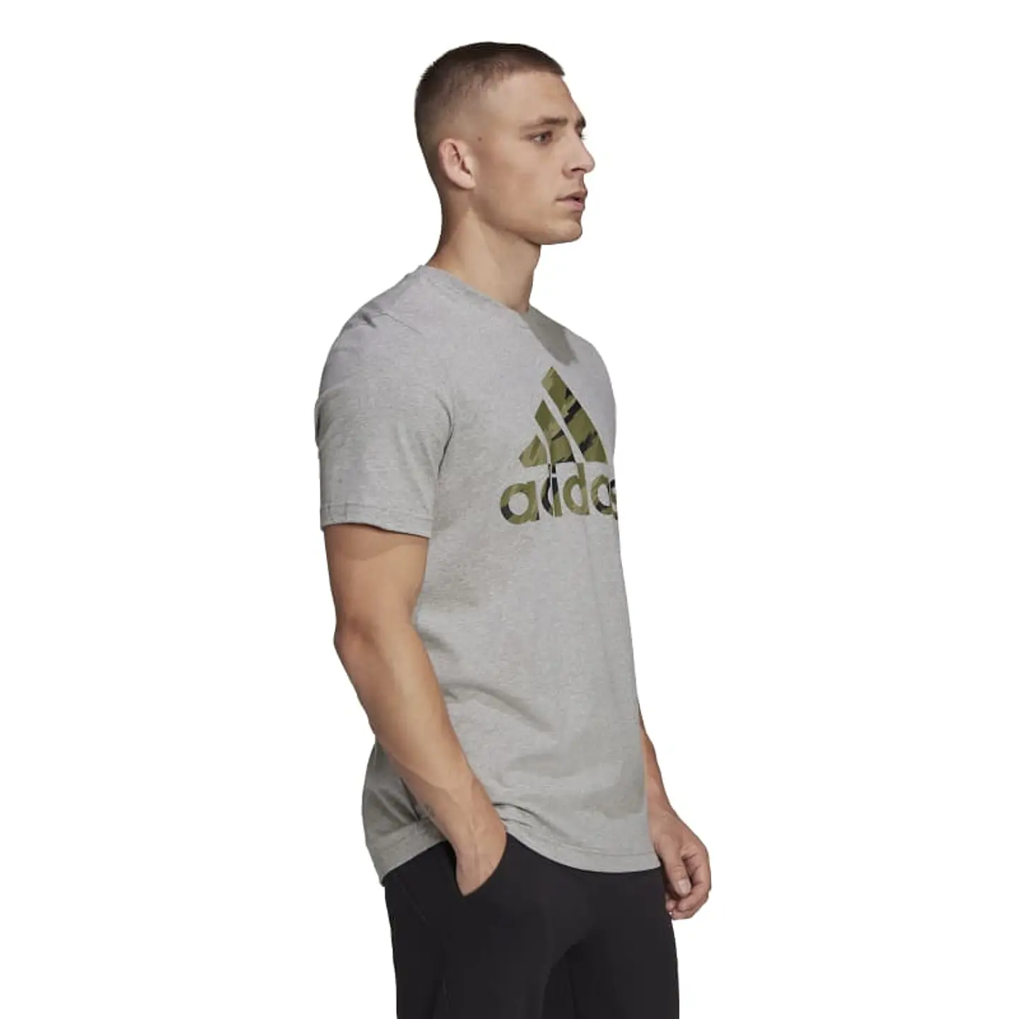 Polera Hombre Gris Adidas HE4376 3