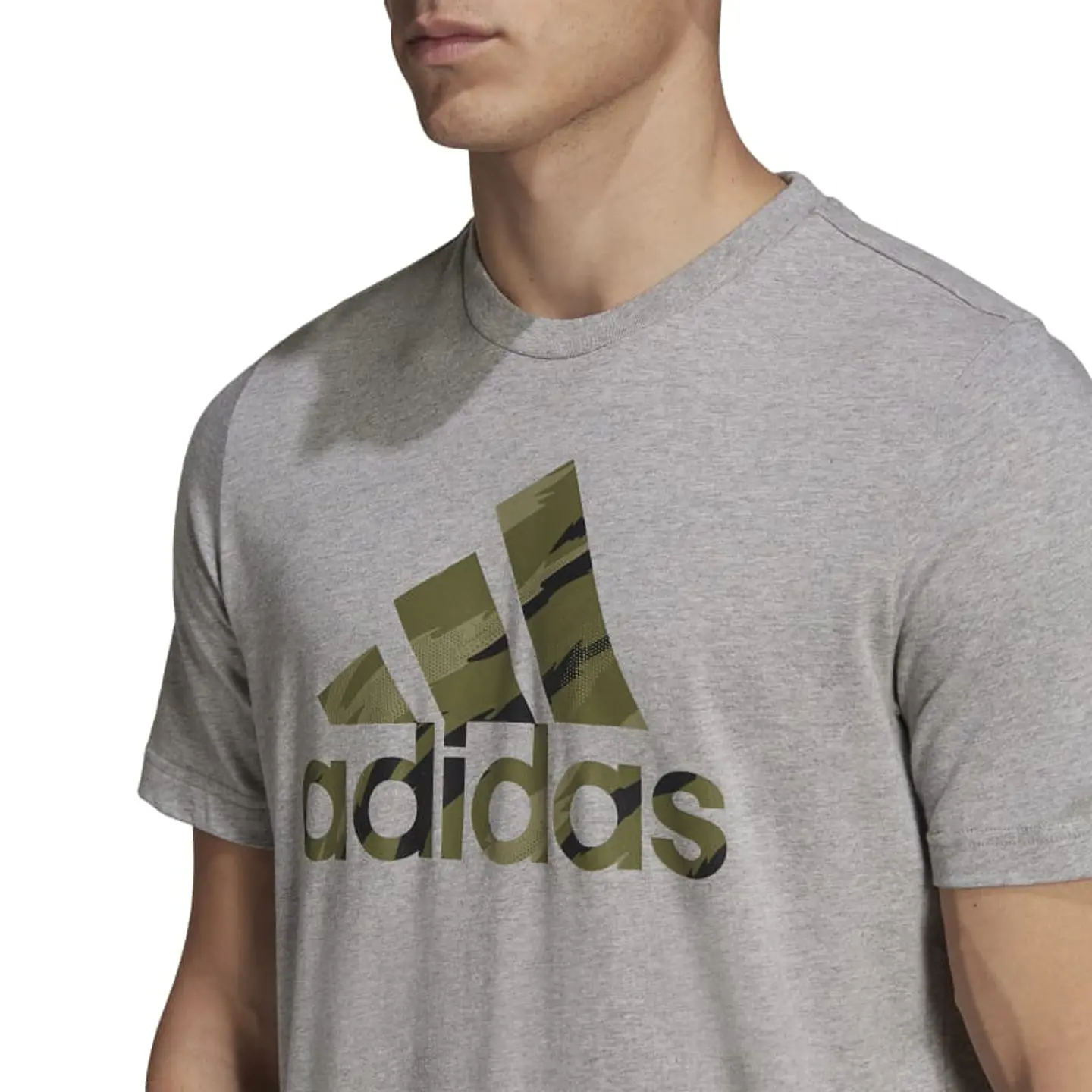 Polera Hombre Gris Adidas HE4376 4