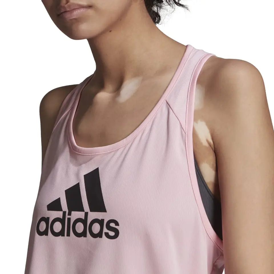 Polera Mujer Rosada Adidas HE6706 4