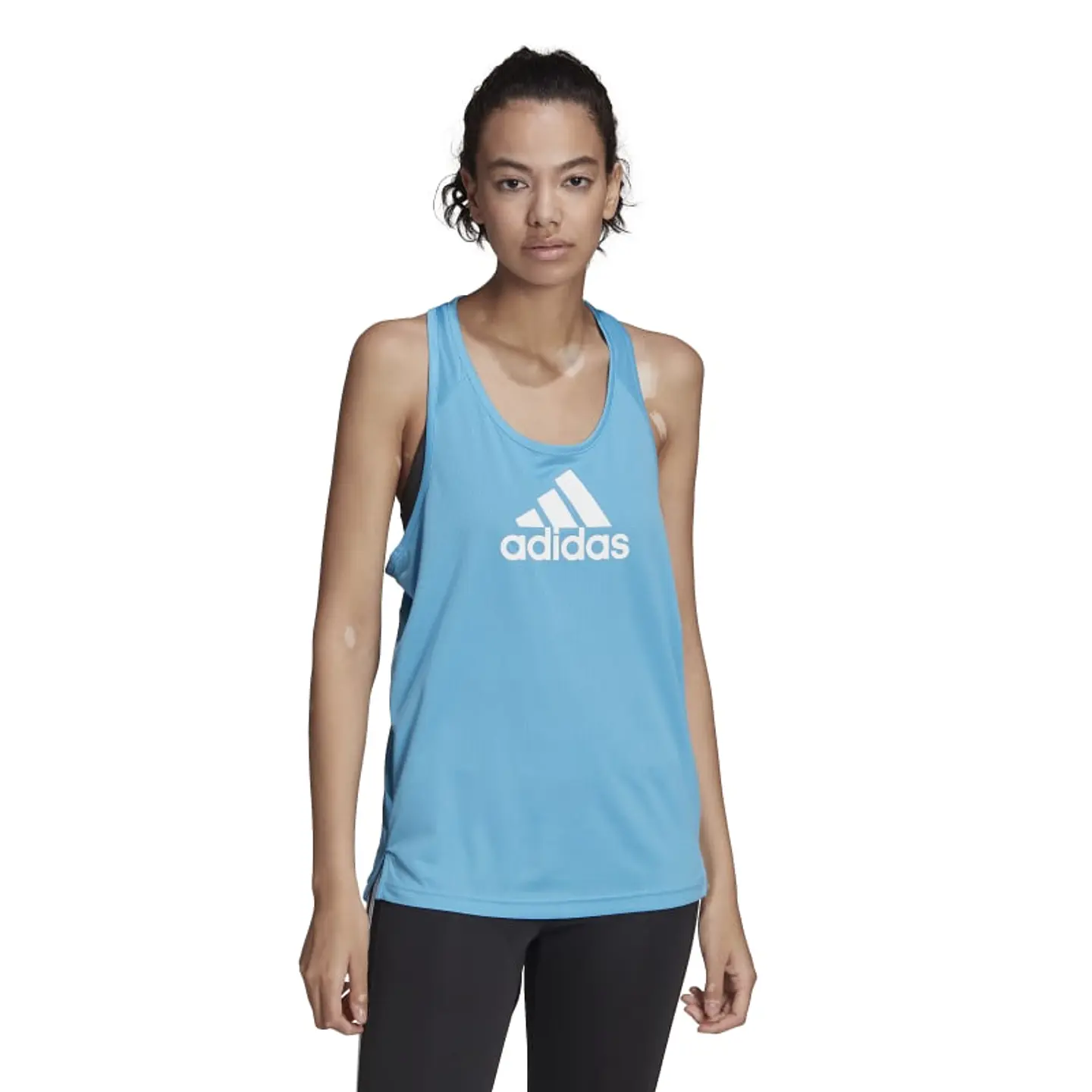 Polera Mujer Celeste Adidas HE6711 1