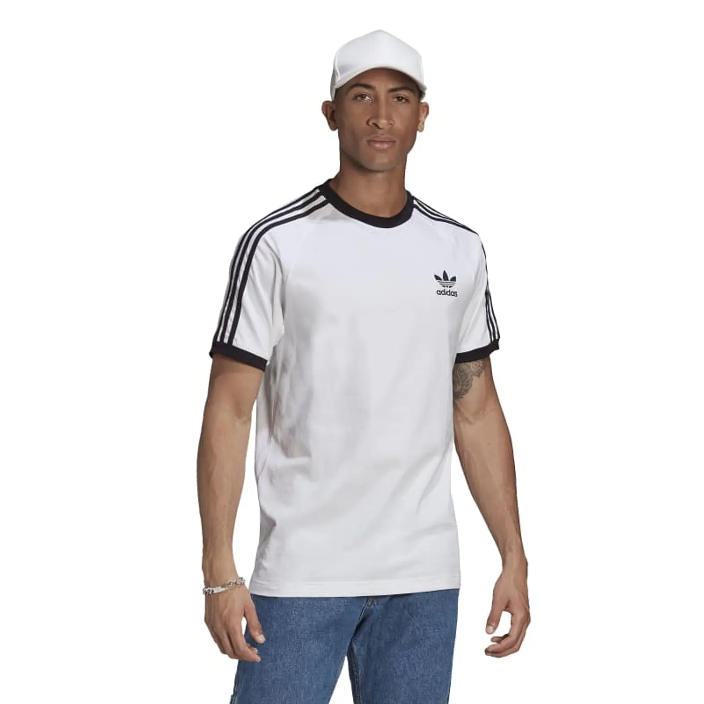 Polera Hombre Blanca Adidas GN3494 1