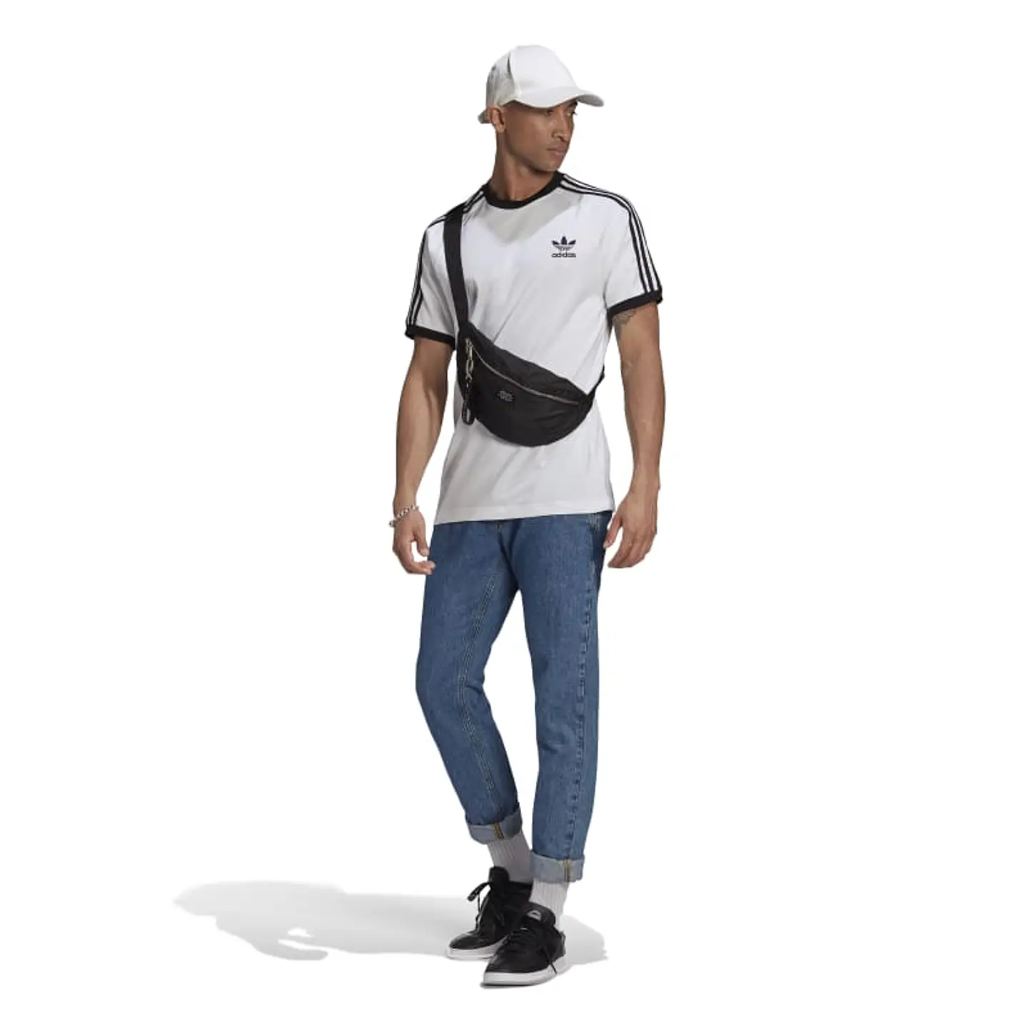 Polera Hombre Blanca Adidas GN3494 3
