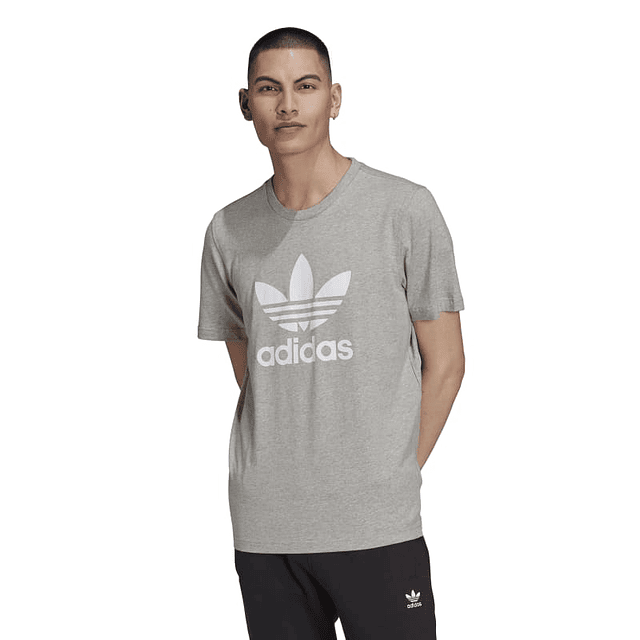 Polera Hombre Gris Adidas H06643