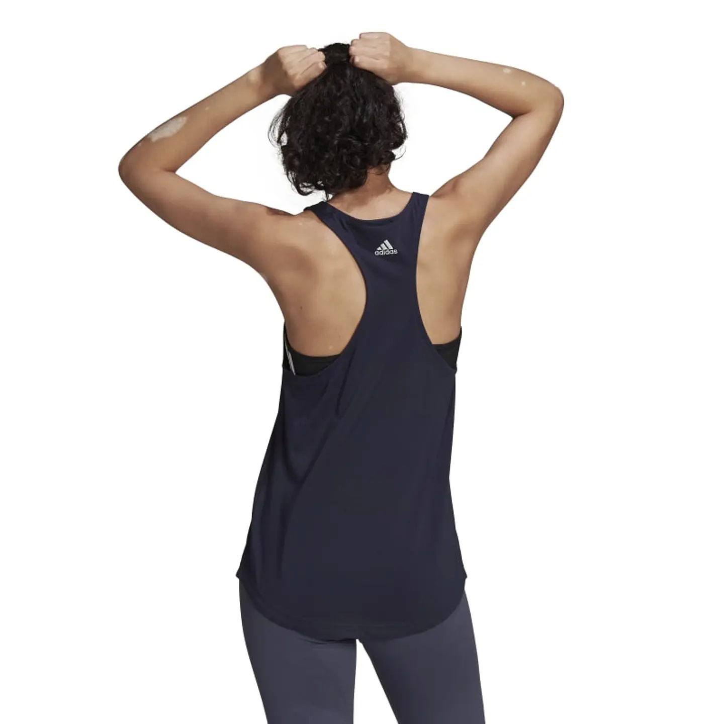 Polera Mujer Azul Adidas HC9276 3