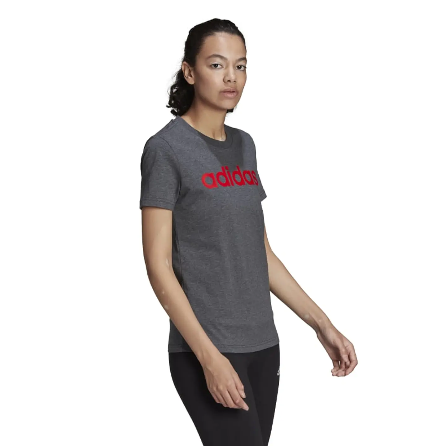 Polera Mujer Gris Adidas HC9279 4