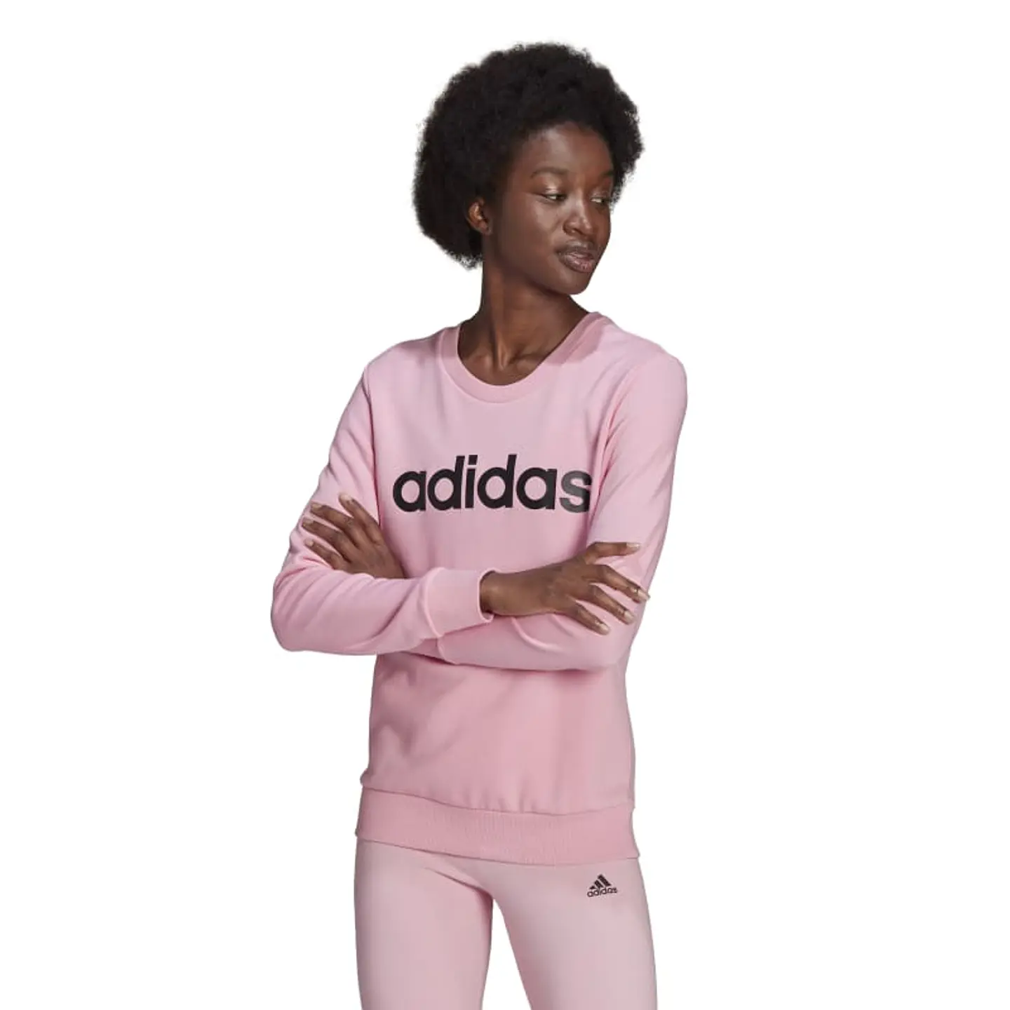 Polerón Mujer Rosado Adidas HD1686 1