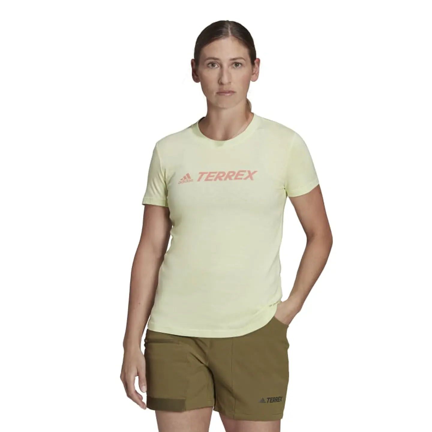 Polera Mujer Verde Adidas HE1645 1