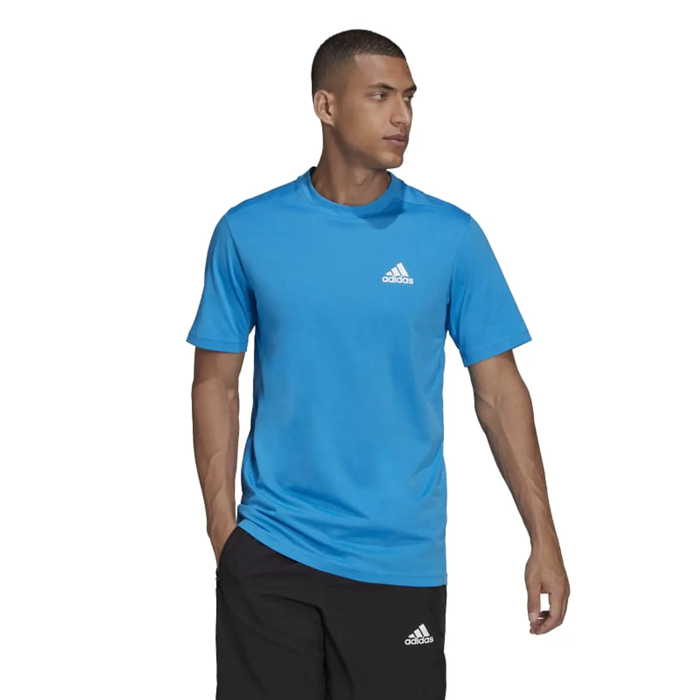 Polera Hombre Azul Adidas HD4115 1