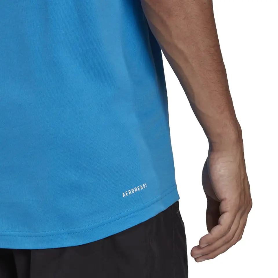 Polera Hombre Azul Adidas HD4115 6