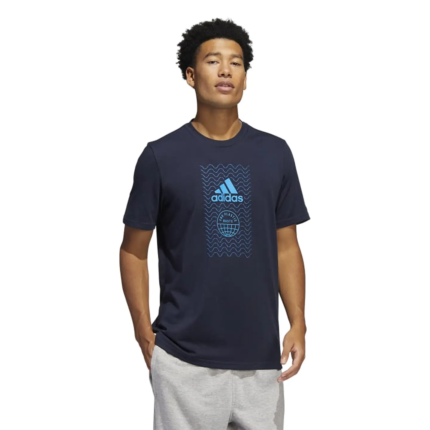Polera Hombre Azul Adidas HE4844 4