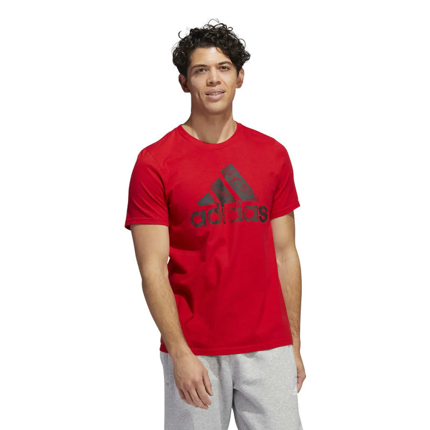 Polera Hombre Roja Adidas HE4847 1