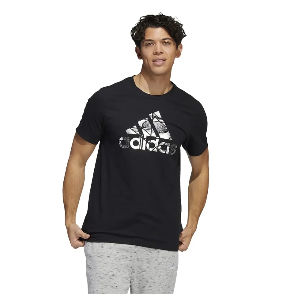 Polera Hombre Negra Adidas HE4850 1