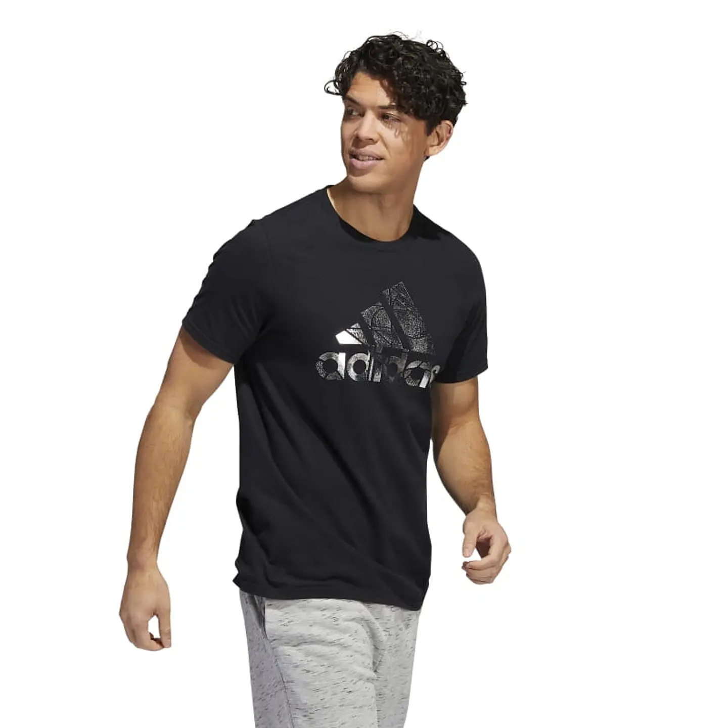 Polera Hombre Negra Adidas HE4850 4