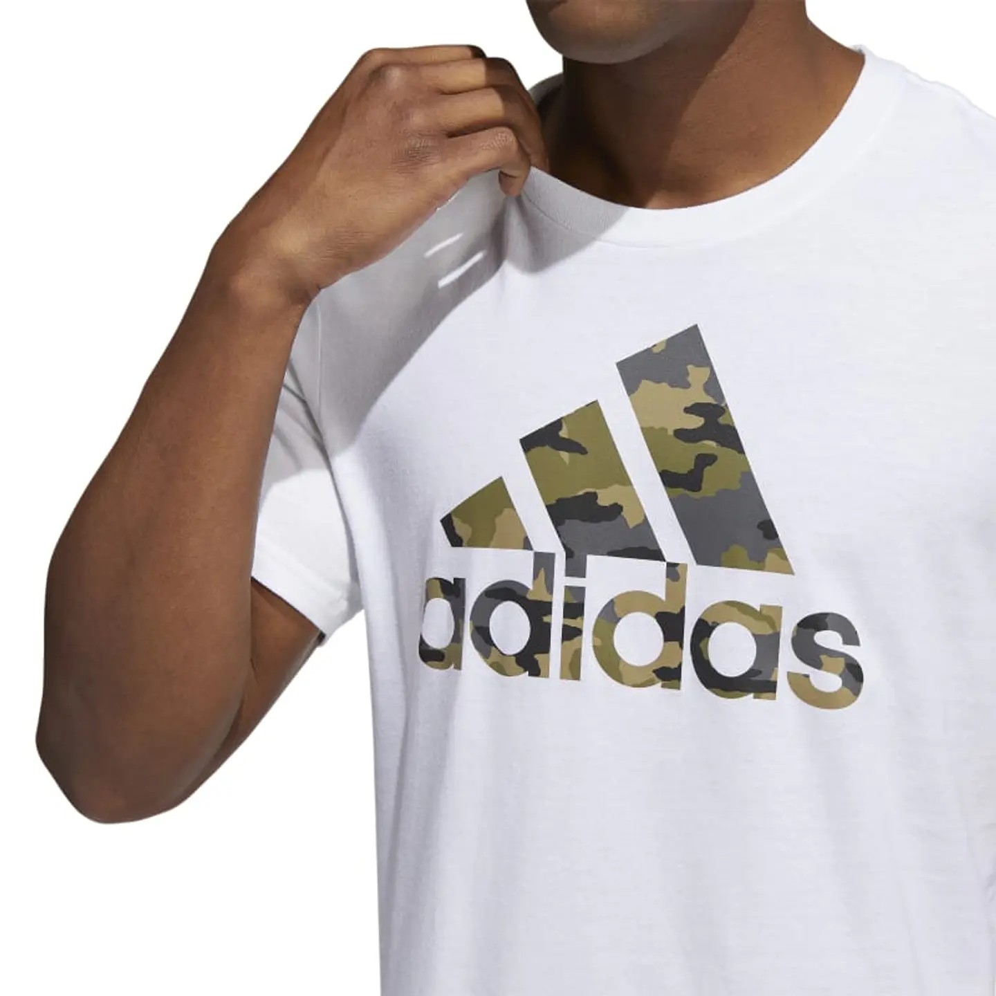 Polera Hombre Blanca Adidas HE4864 5