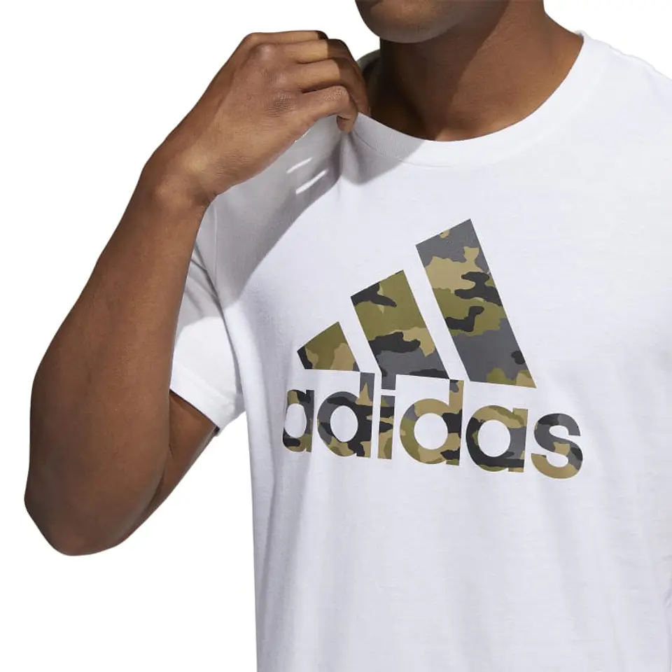 Polera Hombre Blanca Adidas HE4864 5
