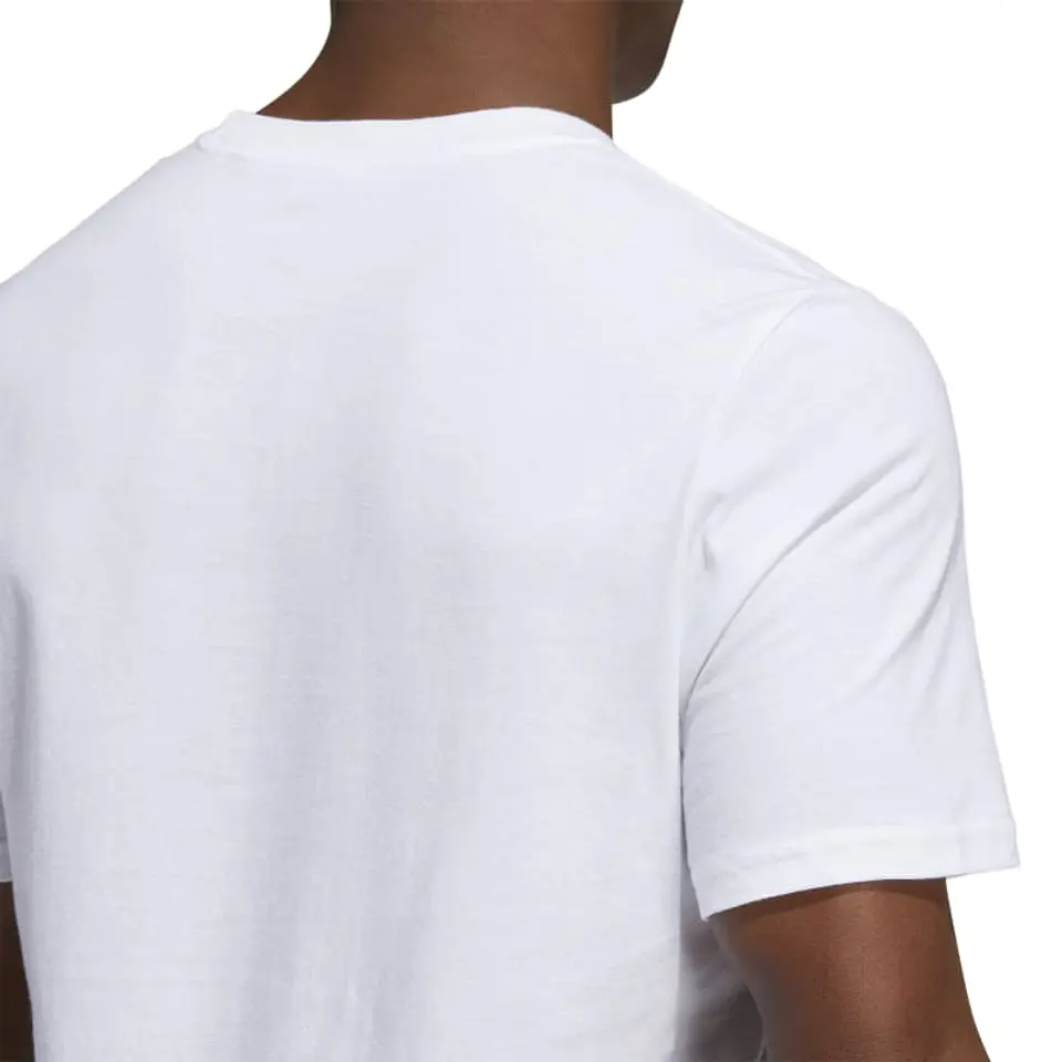 Polera Hombre Blanca Adidas HE4864 6